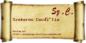 Szekeres Cecília névjegykártya